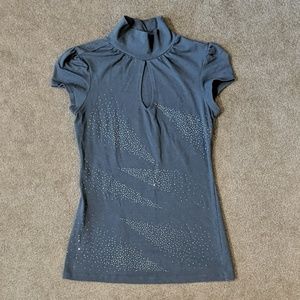 Express Gray Cap Sleeve Top